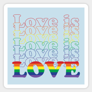 Love is Love is Love is Love Magnet